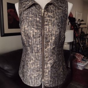 Zenergy by Chico's sz O, Bronze animal print vest
